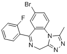 structure of CAS# 612526-40-6, Flubromazolam;8-bromo-6-(2-fluorophenyl)-1-methyl-4H-[1,2,4]triazolo[4,3-a][1,4]benzodiazepine