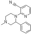2-(4-Methyl-2-phenylpiperazin-1-yl)pyridine-3-carbonitrile molecular structure (CAS 61337-88-0)