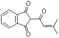 2-(3-Methyl-1-oxo-2-buten-1-yl)-1H-indene-1,3(2H)-dione molecular structure (CAS 6134-98-1)