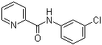 N-(3-氯苯基)-2-吡啶甲酰胺分子结构 (CAS 61350-00-3)