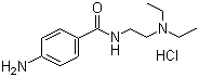 Procainamide hydrochloride molecular structure (CAS 614-39-1)