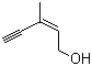 (E)-3-Methylpent-2-en-4-yn-1-ol molecular structure (CAS 6153-06-6)