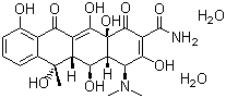 Oxytetracycline dihydrate molecular structure (CAS 6153-64-6)