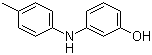 structure of CAS# 61537-49-3, N-(3-Hydroxyphenyl)-4-toluidine;3-[(4-Methylphenyl)amino]phenol