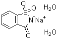 structure of CAS# 6155-57-3, Saccharin sodium dihydrate;Sodium ortho-sulphobenzimide dihydrate