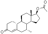 Trestolone acetate molecular structure (CAS 6157-87-5)