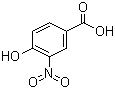 structure of CAS# 616-82-0, 4-Hydroxy-3-nitrobenzoic acid;3-Nitro-4-hydroxybenzoic acid