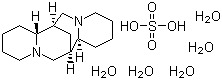 (-)-Sparteine sulfate pentahydrate molecular structure (CAS 6160-12-9)