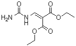 (脲基亚甲基)丙二酸二乙酯分子结构 (CAS 61679-84-3)