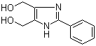 结构式 CAS# 61698-32-6, 4,5-二(羟甲基)-2-苯基-1H-咪唑