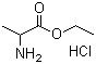 Ethyl 2-aminopropanoate hydrochloride molecular structure (CAS 617-27-6)