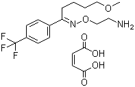 结构式 CAS# 61718-82-9, 马来酸氟伏沙明; (E)-5-甲氧基-1-(4-三氟甲苯基)-O-(2-胺乙肟基)-1-戊酮马来酸盐