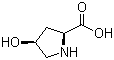 结构式 CAS# 618-27-9, 顺式-4-羟基-L-脯氨酸