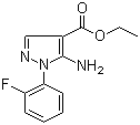 结构式 CAS# 618070-65-8, 5-氨基-1-(2-氟苯基)-1H-吡唑-4-羧酸乙酯