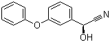 structure of CAS# 61826-76-4, (S)-3-Phenoxybenzaldehyde cyanohydrin;(S)-alpha-Hydroxy-3-phenoxybenzeneacetonitrile