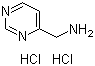 结构式 CAS# 618446-08-5, 4-嘧啶甲胺盐酸盐