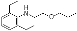 2,6-Diethyl-N-(2-propoxyethyl)aniline molecular structure (CAS 61874-13-3)