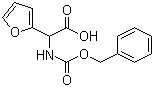 N-苄氧羰基-2-氨基-2-呋喃基乙酸分子结构 (CAS 61886-78-0)