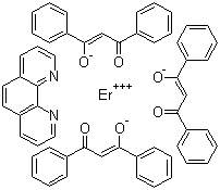 Tris(dibenzoylmethane)mono(phenanthroline)erbium molecular structure (CAS 61918-86-3)