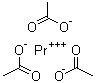 Praseodymium triacetate molecular structure (CAS 6192-12-7)