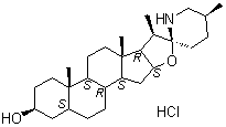 番茄碱盐酸盐分子结构 (CAS 6192-62-7)