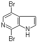 4,7-二溴-1H-吡咯并[2,3-c]吡啶分子结构 (CAS 619331-71-4)