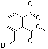 structure of CAS# 61940-21-4, 2-Bromomethyl-6-nitrobenzoic acid methyl ester;Methyl 2-(2-bromomethyl)-6-nitrobenzoate; Methyl 2-(Bromomethyl)-6-nitrobenzoate