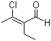 (E)-3-Chloro-2-ethyl-2-butenal molecular structure (CAS 61958-17-6)
