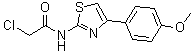 2-(2-Chloroacetamido)-4-(p-methoxyphenyl)thiazole molecular structure (CAS 6202-74-0)