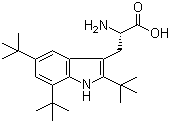 2,5,7-三叔丁基-L-色氨酸分子结构 (CAS 62029-63-4)