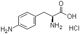4-氨基-L-苯丙氨酸盐酸盐分子结构 (CAS 62040-55-5)