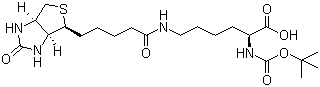 N-Boc-N'-Biotinyl-L-lysine molecular structure (CAS 62062-43-5)