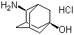 顺式-4-氨基-1-金刚烷醇盐酸盐分子结构 (CAS 62075-26-7)