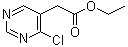 4-Chloro-5-pyrimidineacetic acid ethyl ester molecular structure (CAS 6214-47-7)