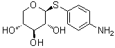 4-Aminophenyl 1-thio-beta-D-xylopyranoside molecular structure (CAS 62205-43-0)