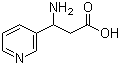 3-Amino-3-(pyridin-3-yl)propanoic acid molecular structure (CAS 62247-21-6)