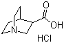 structure of CAS# 6238-34-2, Quinuclidine-3-carboxylic acid hydrochloride;1-Azabicyclo[2.2.2]octane-3-carboxylic acid hydrochloride