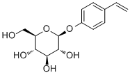 p-Vinylphenyl O-beta-D-glucopyranoside molecular structure (CAS 62470-46-6)