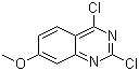 structure of CAS# 62484-31-5, 2,4-Dichloro-7-methoxyquinazoline