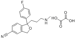 N-Desmethyl Citalopram Oxalate molecular structure (CAS 62498-68-4)
