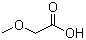 甲氧基乙酸分子结构 (CAS 625-45-6)