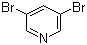structure of CAS# 625-92-3, 3,5-Dibromopyridine