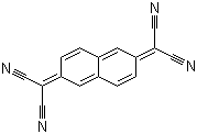 structure of CAS# 6251-01-0, 11,11,12,12-Tetracyano-2,6-naphthoquinodimethane;11,11,12,12-Tetracyanonaphthoquinodimethane; 2,2,6,6-Tetracyanonaphthoquinodimethane; TNAP