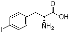 结构式 CAS# 62561-75-5, 4-碘-D-苯丙氨酸