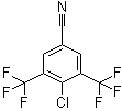 4-Chloro-3,5-bis(trifluoromethyl)benzonitrile molecular structure (CAS 62584-30-9)