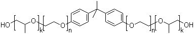 Ethoxylated-propoxylated Bisphenol A molecular structure (CAS 62611-29-4)