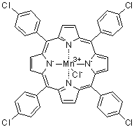 [5,10,15,20-Tetrakis(p-chlorophenyl)porphinato]manganese(III) chloride molecular structure (CAS 62613-31-4)