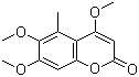 4,6,7-Trimethoxy-5-methylcoumarin molecular structure (CAS 62615-63-8)