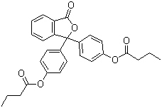 Phenolphthalein dibutyrate molecular structure (CAS 62625-15-4)