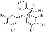 structure of CAS# 62625-28-9, Bromophenol Blue sodium salt;3',3'',5',5''-Tetrabromophenolsulfophthalein sodium salt